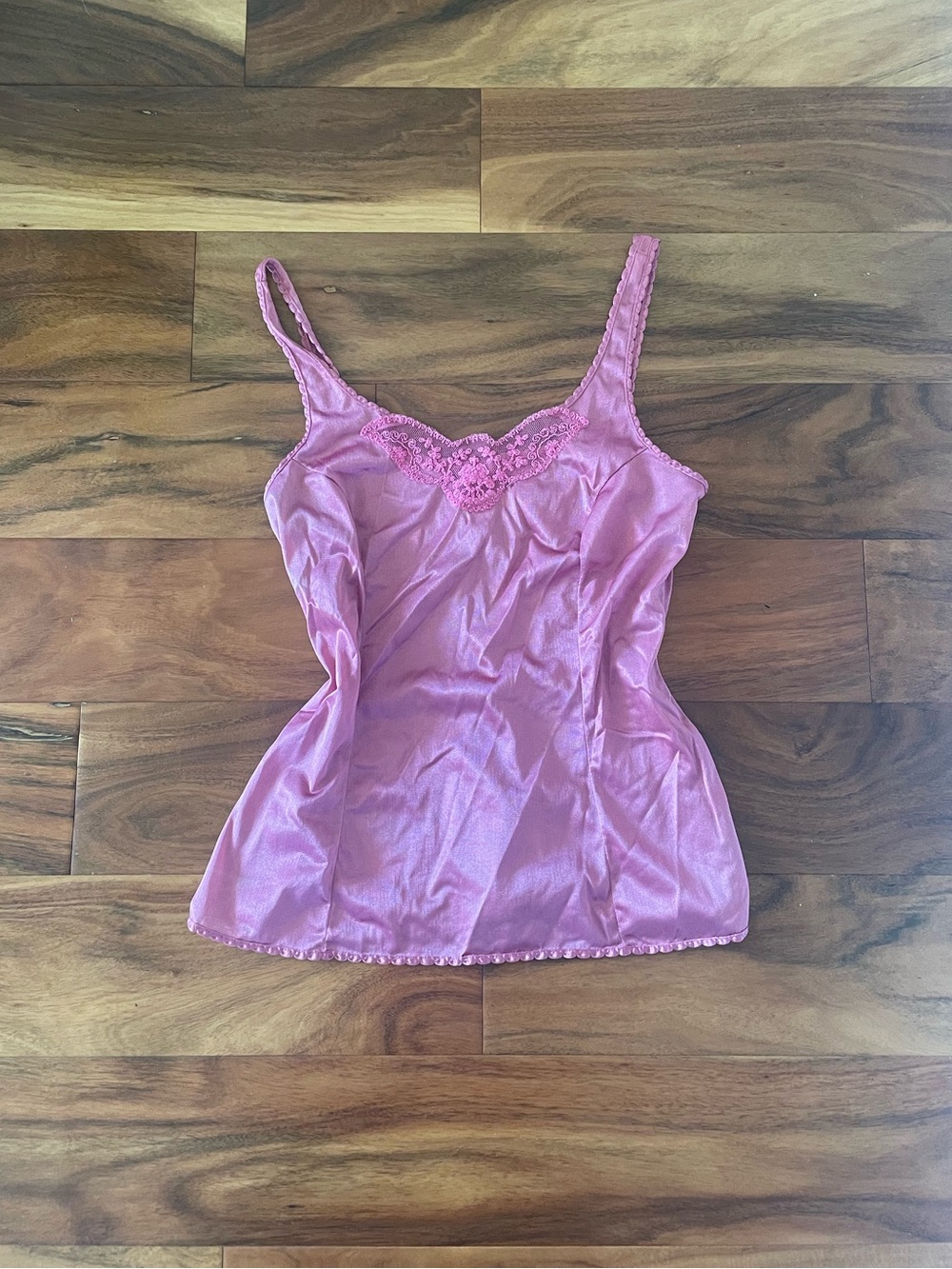 Sears Pink Lace-Trim Camisole
